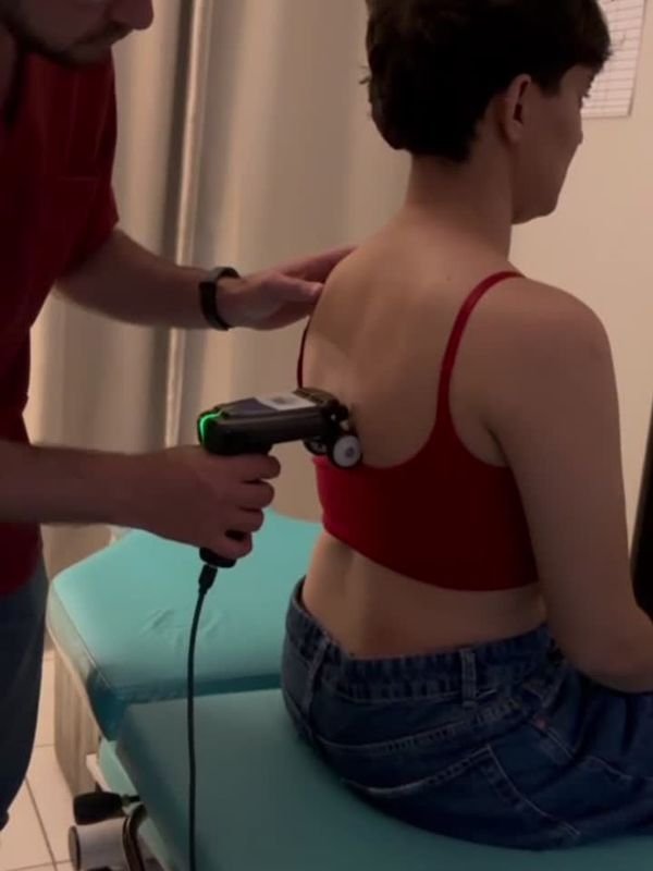 Leitura com Thermoscan ao longo da coluna